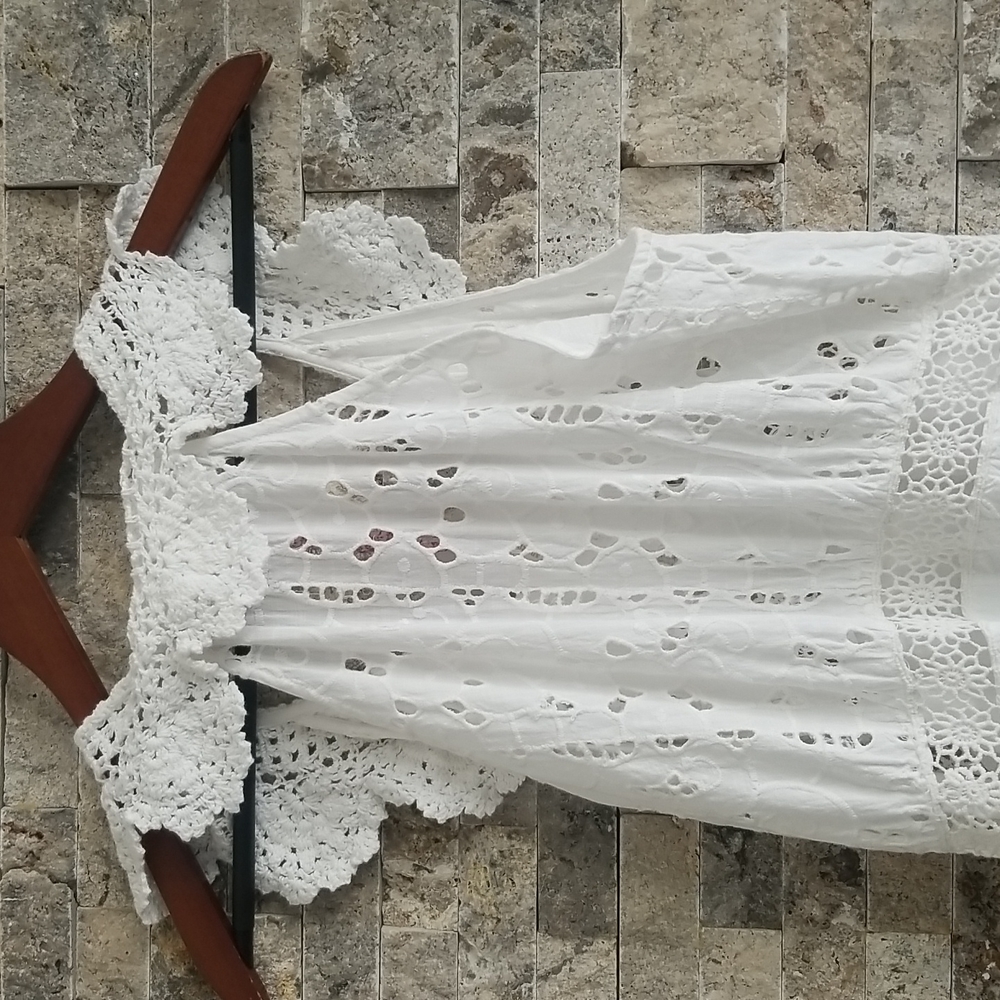 LoveShackFancy Dress NWT True White Hasina Gown - Picture 8 of 9